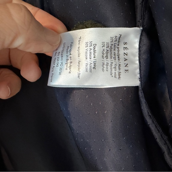 Sezane Carlo khaki vest nwt - Picture 3 of 6